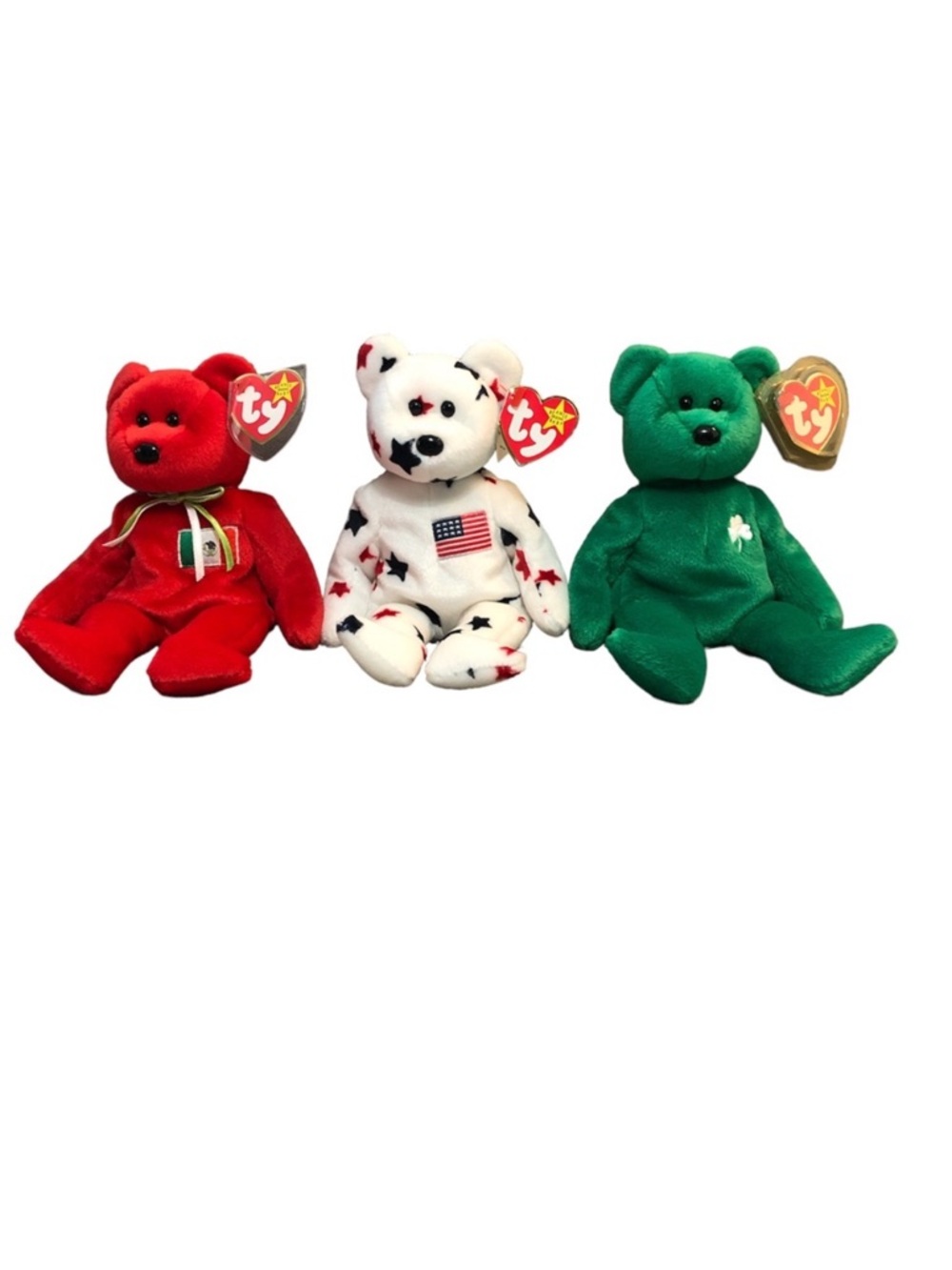 Osito, Glory & Erin Original TY Beanie Baby Bundle